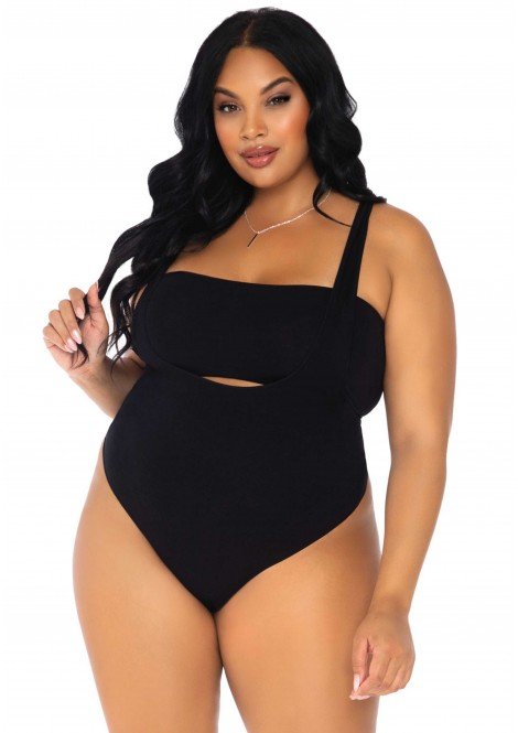 Plus Size 2 PC Bandeau Top and Bodysuit Set