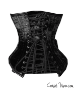 Black Velvet Steel Boned Corset