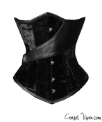 Black Velvet Steel Boned Corset