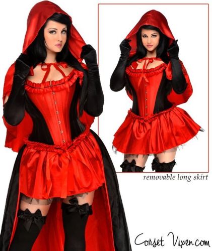 Miss Riding Hood Corset Costume