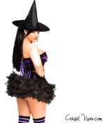 Purple Hottie Witch Corset Costume