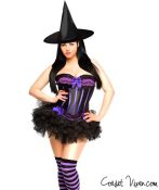 Purple Hottie Witch Corset Costume
