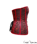 Red Steampunk Overbust Corset