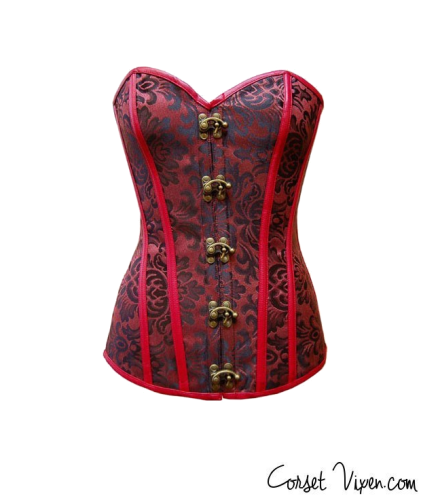 Red Steampunk Overbust Corset