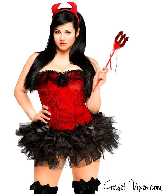 Sizzling Devil Corset Costume