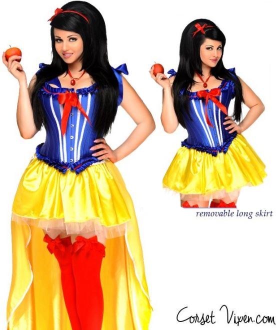 Sexy Snow White Fairy Tale Princess Corset Costume