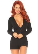 Black Onesie Long John Romper