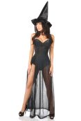 Lavish 3 PC Evil Witch Corset Costume