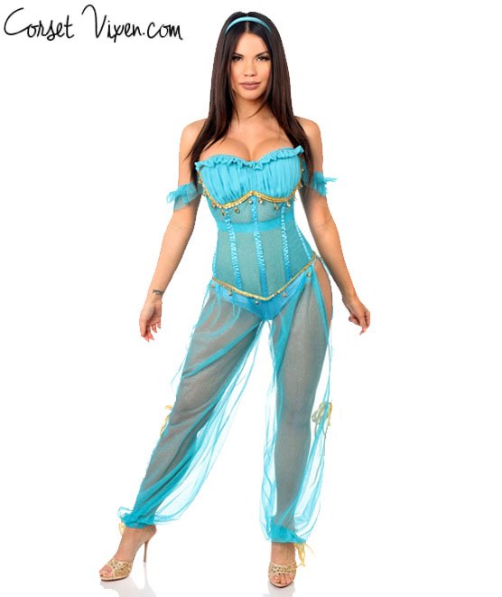 Princess Jasmine Corset Costume For Adults