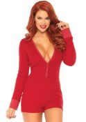 Red Onesie Long John Romper