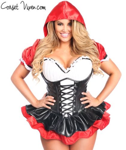 Red Riding Hood Corset Dress Costume