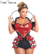 Royal Red Queen Corset Costume