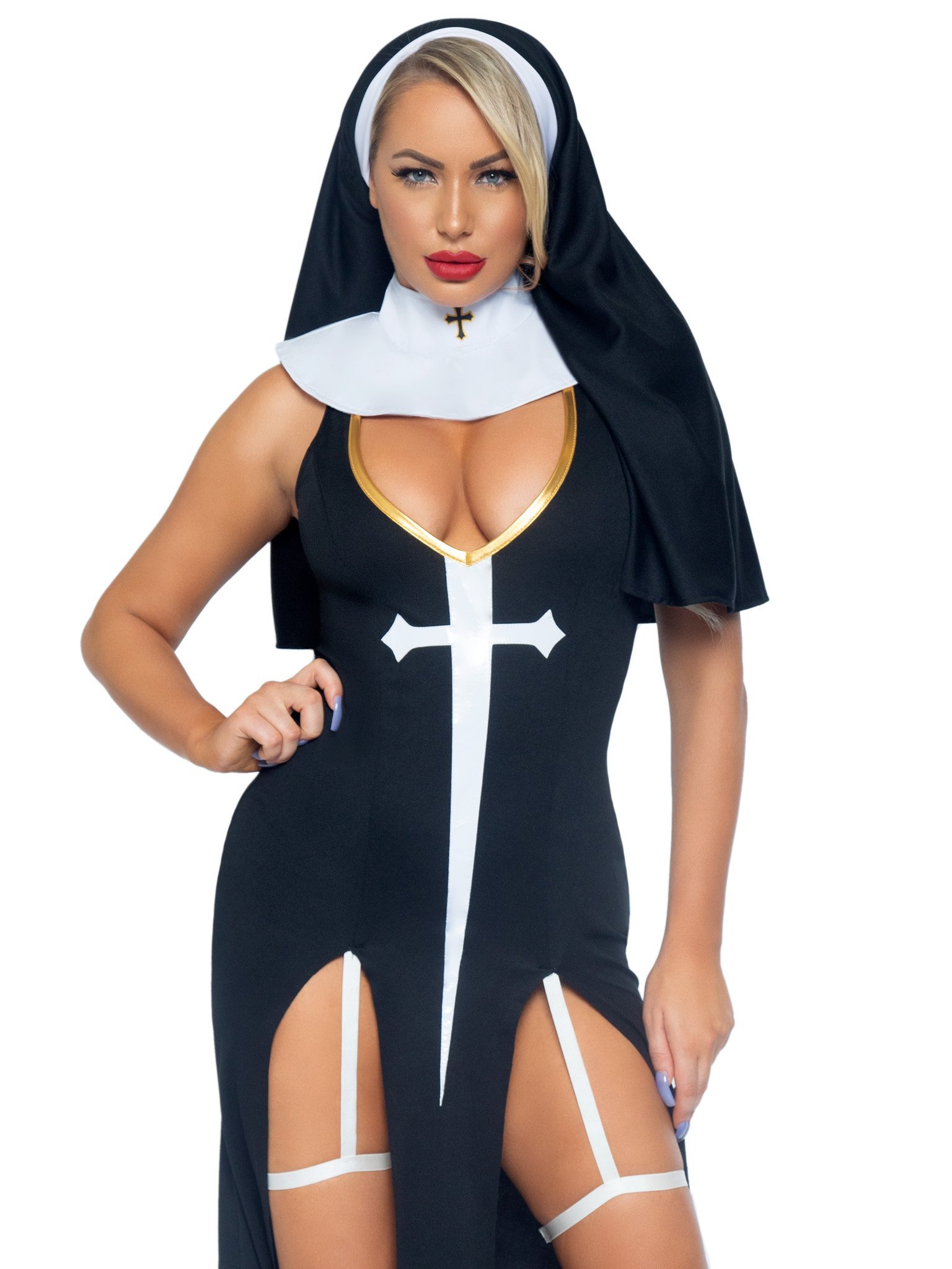 Sexiest Nun Costumes | 3 pc Saintly Sinner Costume