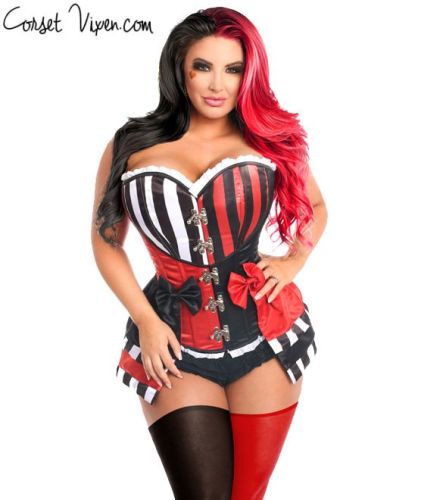 Sexy Harley Quinn Corset Costume