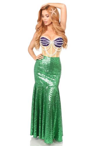 Top Drawer 2 PC Corset Mermaid Costume