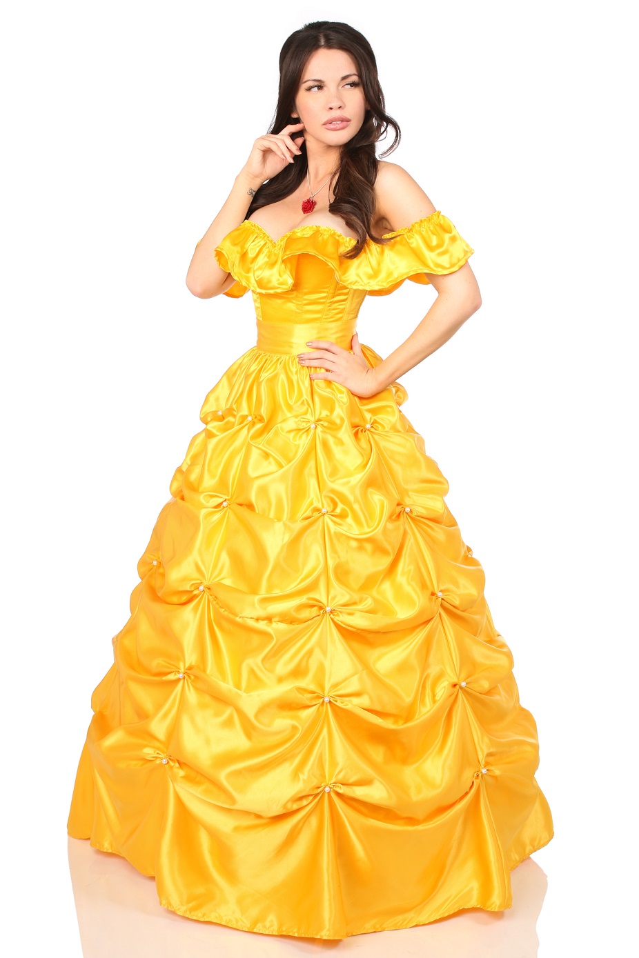 Top Drawer Belle 3 PC Fairytale Beauty Corset Costume