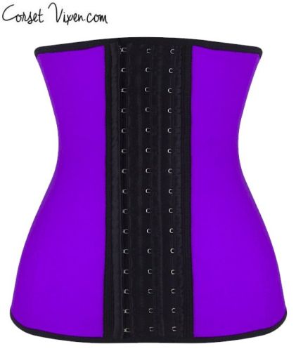 Latex Body Shaper (Color: B B P P O: Purple)