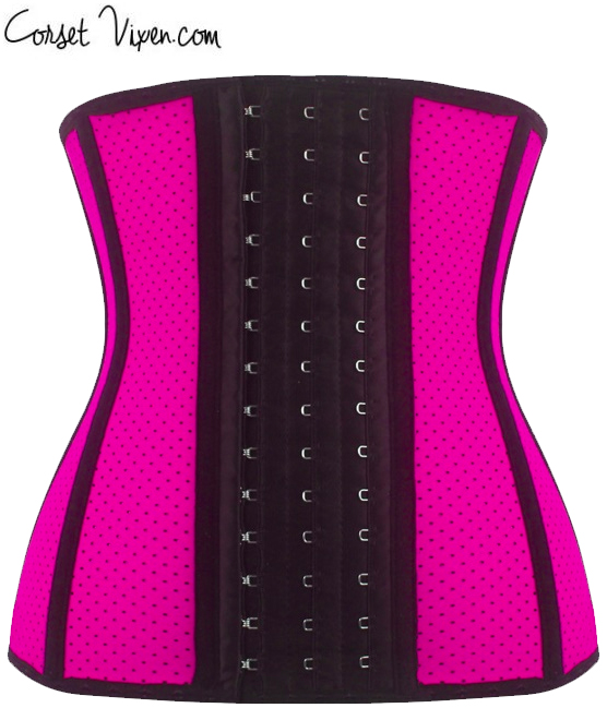 Latex Shaper Waist Training Corset (Color: Pink)