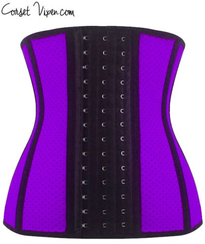 Latex Shaper Waist Training Corset (Color: Purple)